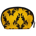 Yellow Regal Filagree Pattern Accessory Pouch (Large) Back