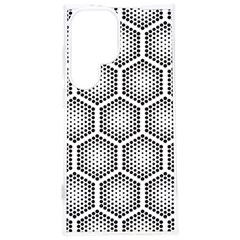Halftone Tech Hexagons Seamless Pattern Samsung Galaxy S24 Plus 6 7 Inch Tpu Uv Case