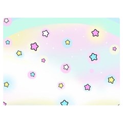 Stars Cute Pastel Pattern Rainbow Two Sides Premium Plush Fleece Blanket (baby Size) by Loisa77