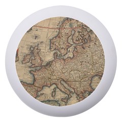 Old Vintage Classic Map Of Europe Dento Box With Mirror by Paksenen