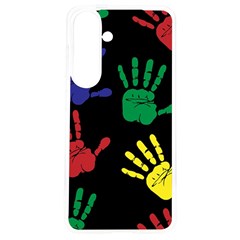 Handprints Hand Print Colourful Samsung Galaxy S24 6 2 Inch Tpu Uv Case by Apen