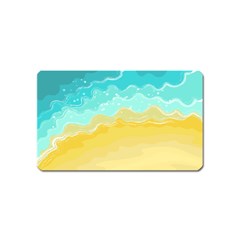 Abstract Background Beach Coast Magnet (name Card)