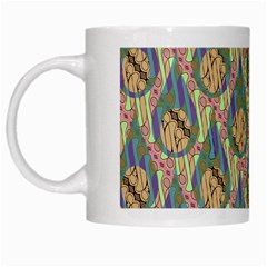 Tribal Background Boho Batik White Mug