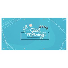 Background Good Morning Banner And Sign 8  X 4 