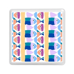 Illustrations Of Fish Texture Modulate Sea Pattern Memory Card Reader (square)