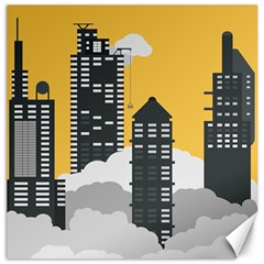 Minimal Skyscrapers Canvas 12  X 12 