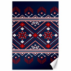 Ukrainian Folk Seamless Pattern Ornament Art Canvas 20  X 30 