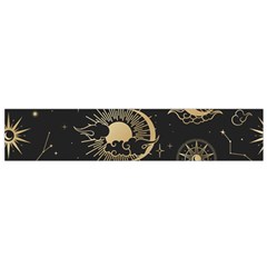 Asian Seamless Pattern With Clouds Moon Sun Stars Vector Collection Oriental Chinese Japanese Korean Small Premium Plush Fleece Scarf by Grandong