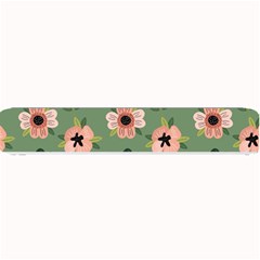 Flower Green Pink Pattern Floral Small Bar Mat