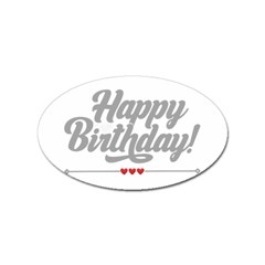 Birthday  Sticker (oval) by didisemporium