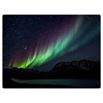 Aurora Borealis Beautiful Northern Lights Nature Two Sides Premium Plush Fleece Blanket (Baby Size) 40 x30  Blanket Back