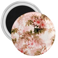 Flower Plant Vintage Retro 3  Magnets