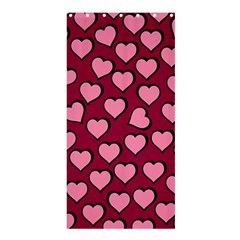 Pattern Pink Abstract Heart Shower Curtain 36  X 72  (stall) 