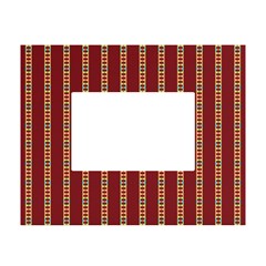 Template Background Red Strip White Tabletop Photo Frame 4 x6  by Loisa77