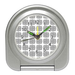 Abstract Pattern Texture Background Art Travel Alarm Clock