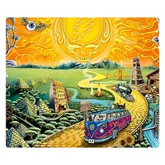 Grateful Dead Golden Road Premium Plush Fleece Blanket (small)