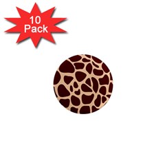 Animal Print Girraf Patterns 1  Mini Magnet (10 Pack) 