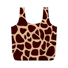 Animal Print Girraf Patterns Full Print Recycle Bag (m)