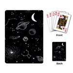 Black Space Drawing Art Planet Drawing Stars Black Space Galaxy Outer Space Playing Cards Single Design (Rectangle) Back