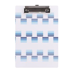 Geometric Pulse Print Design A5 Acrylic Clipboard by dflcprintsclothing