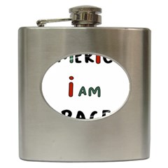 America  I Am Race Hip Flask (6 Oz)