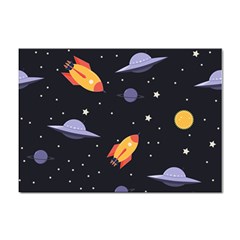 Cosmos Rocket Spaceship Ufo Sticker A4 (100 Pack) by Salmanaz77