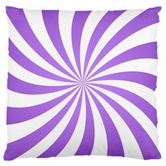 Spiral Vortex Rays Lavender Swirl Purple Large Cushion Case (two Sides)