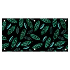 Leaves Pattern Abstract Blade Banner And Sign 6  X 3 