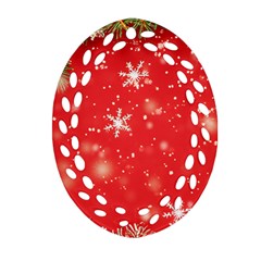 Christmas Ornament Ornament (oval Filigree)