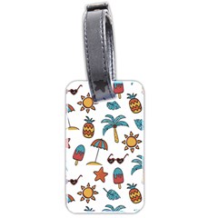 Summer Pineapple Fruit Tropical Luggage Tag (two Sides)