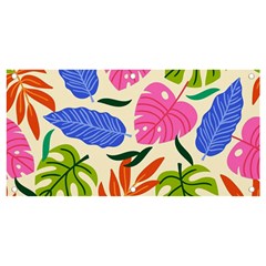 Tropical Sheets Summer Beach Banner And Sign 4  X 2  by Paksenen