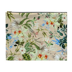 Textile Fabric Tropical Cosmetic Bag (xl)