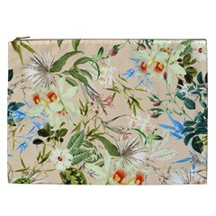 Textile Fabric Tropical Cosmetic Bag (xxl)