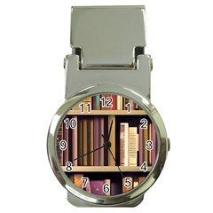 Books Bookshelves Office Fantasy Background Artwork Book Cover Apothecary Book Nook Literature Libra Money Clip Watches