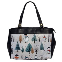 Snowman Snow Christmas Oversize Office Handbag