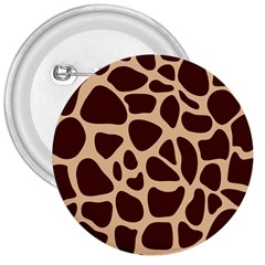 Animal Print Girraf Patterns 3  Buttons