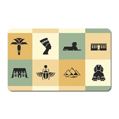 Egyptian Flat Style Icons Magnet (rectangular)