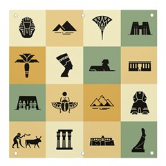 Egyptian Flat Style Icons Banner And Sign 4  X 4 