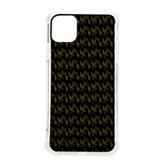 Fern Pattern 2 Black Iphone 11 Pro Max 6 5 Inch Tpu Uv Print Case by snowwhitegirl