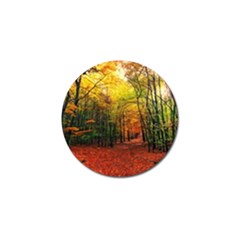 Forest Woods Autumn Nature Golf Ball Marker (10 Pack)