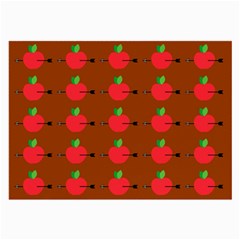 Apple Arrow Pattern Design Drawing Large Glasses Cloth (2 Sides)