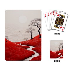 Trees Forest Path Playing Cards Single Design (rectangle) by Proyonanggan