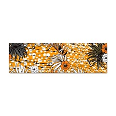 Leaf Yellow Point Flower White Sticker Bumper (10 Pack)