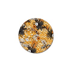 Leaf Yellow Point Flower White Golf Ball Marker (10 Pack)