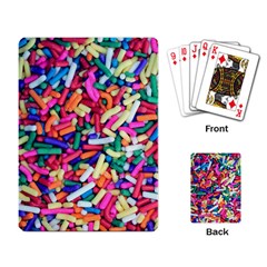 Colorful Candy Texture, Close-up Playing Cards Single Design (rectangle)