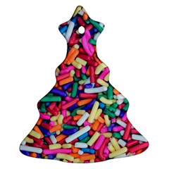 Colorful Candy Texture, Close-up Ornament (christmas Tree) 