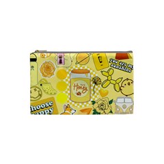 Marillo Pastel Zkt, Aesthetic, Stickers, Yellow Cosmetic Bag (small)