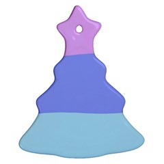 Pastel Colour, Blue, Lilac, Orange, Pastel, Pink, Romance Ornament (christmas Tree) 