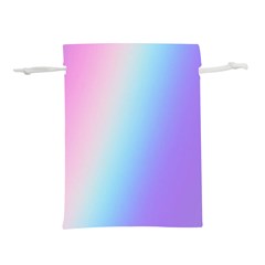 Pastel Rainbow, Color Lightweight Drawstring Pouch (l)