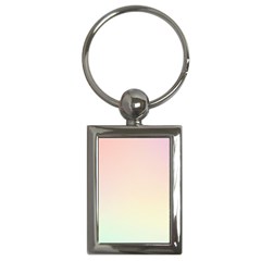 Rainbow Pastel, Purple, Gradient, Light, Led, Pink, Simple Key Chain (rectangle)